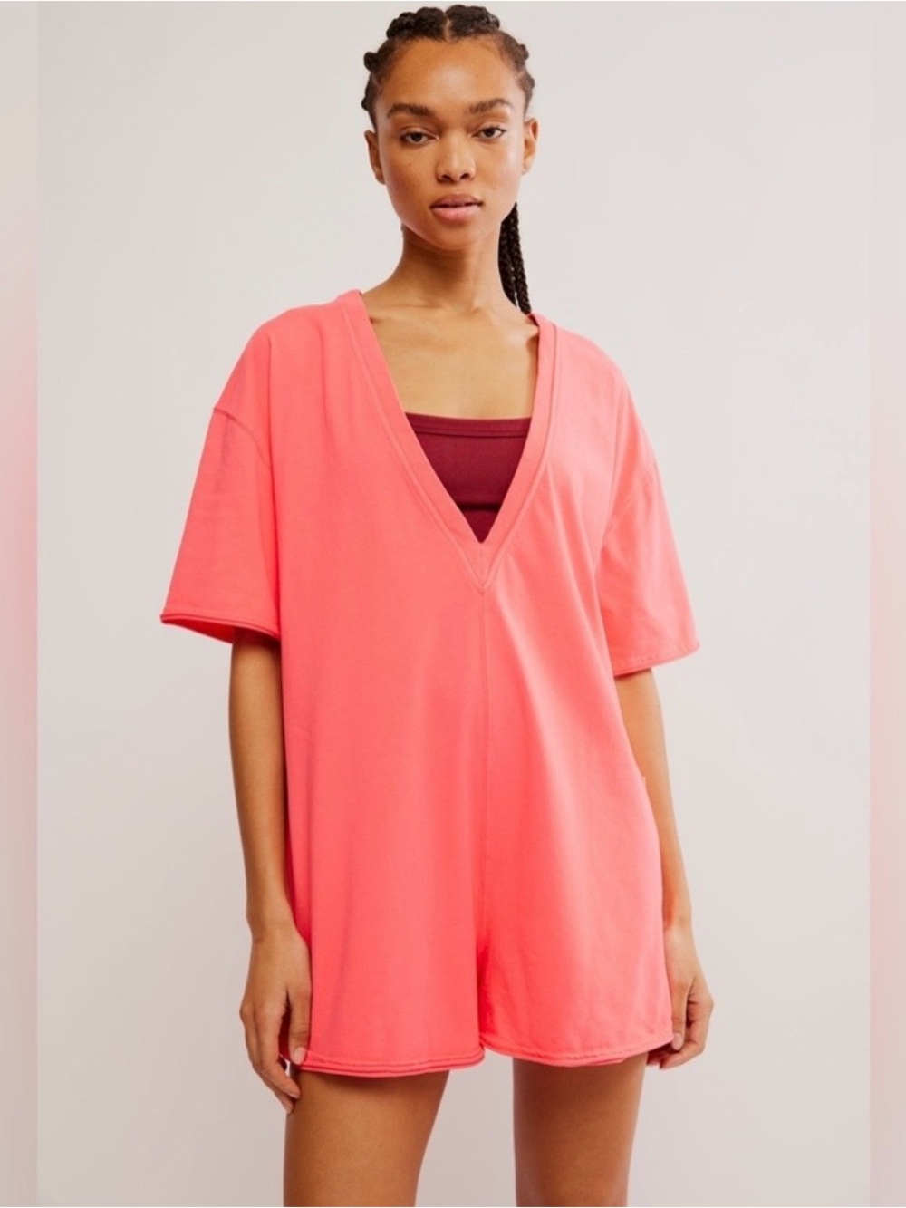 Free People Hot Shot Tee Romper
Pink
